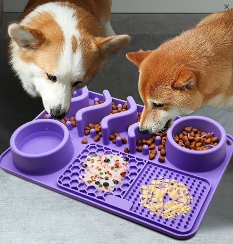 CalmLick™ Slow Feeder Mat 🐶🧡 — Stress Relief & Healthy Eating